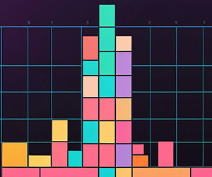 Renkli Tetris oyunu